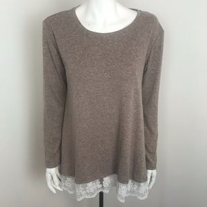 Sanifer tan tunic top